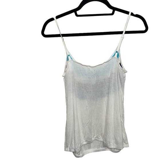 New York & Company Women's Top Colorblock Spaghetti Striped Multicolor Sz M - Picture 2 of 7